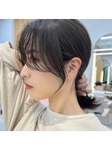 【修】20代30代40代◎透明感カラー×韓国切りぱなしボブ