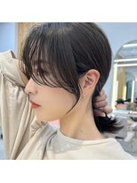 アフロートリノ(AFLOAT Leino)&nbsp;【修】20代30代40代◎透明感カラー×韓国切りぱなしボブ