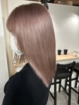 ラフ 難波店(LAFF) #黒髪#ボブルフ#ネビージュ#小顔#ワンレン