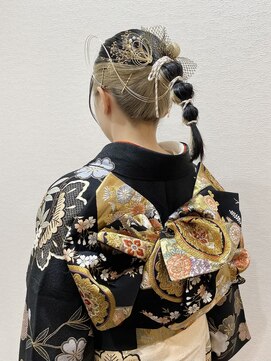 ヘアオアシス 成人式アレンジ