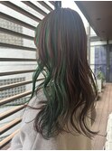 ポイントブリーチデザインカラー