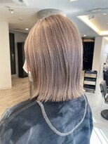 ミルクティーベージュダブルカラーインナーカラーケアブリーチ