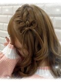 リボン付き！サイド編み込み♪_ユウ