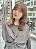 ミディアムレイヤー×ブラウンベージュ