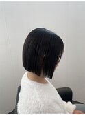 切りっぱなしボブ