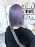 ラベンダー×ボブ