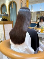 ロンドアベニール 北千住(Lond avenir)&nbsp;ブリーチなしチェリーブラウン髪質改善縮毛矯正酸性ストレート