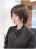 ミニウルフレイヤーカット顔周りカット前髪カット韓国ボブ/原宿
