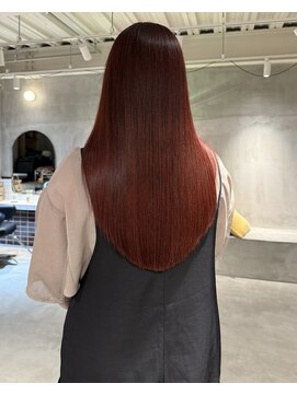 ミュー(miμ) 髪質改善トリートメント＋艶髪ボルドーカラー