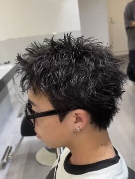 ビカムメンズヘアー 栄店(become men's hair) スパイキーショート名古屋栄メンズ短髪パーマスパイキーパーマ