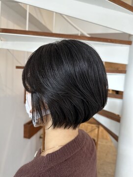 ショートヘア ショートカット 30代40代50代 小顔カット 堀江