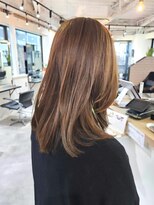 エイス 梅田 中津(Ace)&nbsp;レイヤーカット　マロンベージュ