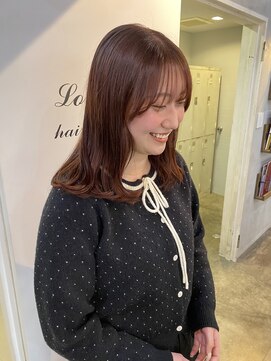 ロア ヘアーコーディネート 四条烏丸店(LoRE hair coordinate) ピンクカッパーカラー／斉藤