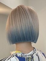 プネル(punel)&nbsp;原宿  ホワイトベージュ　裾カラー　ケアブリーチ