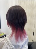 #ピンクインナーカラー