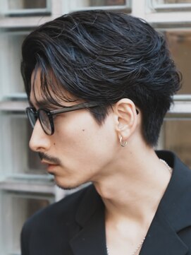 フィフス 栄(fifth) 栄ニュアンスパーマカルマパーマセンターパートガイルヘア緩め