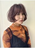 モーヴブラウン×エアリーボブ