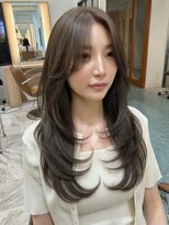 アテナ(ATENA)&nbsp;ミントベージュミントグレージュ顔周りワンホンレイヤー髪質改善