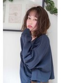 パーマでつくるワンカールボブ＊シースルーバングで大人可愛く＊