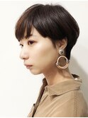 マッシュショート×ナチュラルブラウン