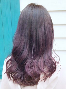 アプリバイリアン 浦和2号店(appri by Rien) 黒髪/インナーカラーダークアッシュエアリーミディ[浦和/浦和駅]