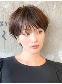 シースルー前髪/大人マッシュショート/30代40代50代/表参道