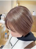 ブリーチ1回スモーキーラベンダーベージュ