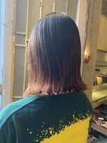 髪質改善と縮毛矯正の専門店 サンティエ(scintiller)&nbsp;切りっぱなしミディアムボブ