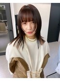 ウルフ/マチルダボブ/ピンクベージュ/インナーグレージュ/渋谷