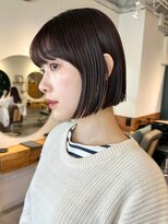 ノイカーム(noi Calm) 顔周りレイヤーカットグレージュカラーくびれボブショートカット