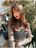 Aimee町田ミルクティーブラウン×内巻きレイヤー