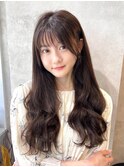 《Agu hair》透け感暗髪リバース巻×numberA.ベースケアミルク