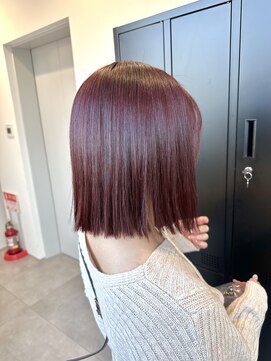 ゴウトゥデイシェアサロン 町田店(GO TODAY SHAiRE SALON) ブリーチなしボルドーカラー【町田】