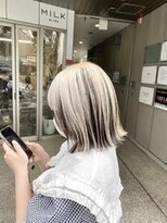 ブルー 盛岡店(BLUE)&nbsp;イメチェン/艶髪/ダークアッシュ/大人ミディアム/透明感ボブ