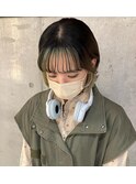 フェイスフレーミング/ショートウルフ/夜間/府中