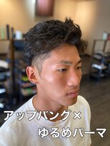クラッキ ヘアークリエイション(CRAQUE hair creation)&nbsp;アップバング×ゆるめパーマ