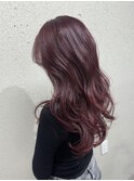 たっぷりレイヤーとチェリーレッドで垢抜け♪