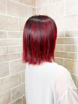 トリエラ 池袋(TRIELA)&nbsp;ディープレッドハイライトメッシュ