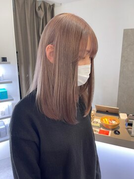 リムレスバイサンク 万代 新潟駅(LIMLESS by cinq) ミルクティーベージュカラーハイトーンカラーケアブリーチカラー