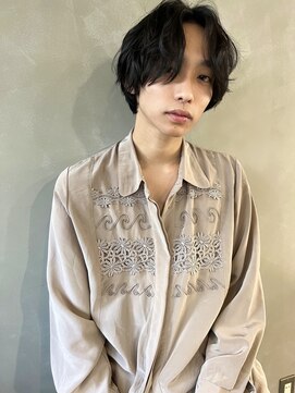 パーク(PARK) 【PARK】メンズセンターパート×シャドウパーマ