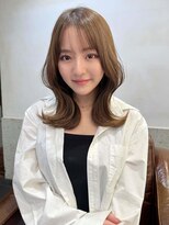 ☆イメチェンホワイトブロンド外ハネボブ美髪ワイドバング