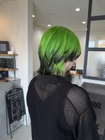 カノンヘアー(Kanon hair)&nbsp;デザインカラー　エンドカラー　イエローグリーン