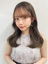 アフロート トウキョウ(AFLOAT TOKYO) 可愛い薄め前髪小顔似合わせカット韓国くびれミディアムレイヤー