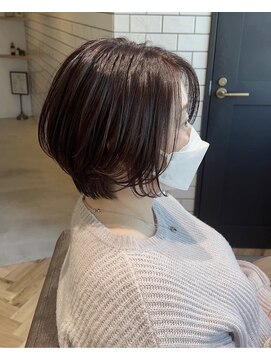 アミーヘアルーム(amie hair room) ピンクブラウン×ショート