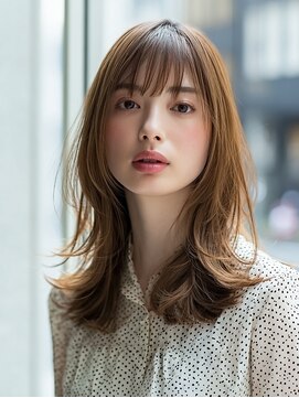 ダル 渋谷/表参道(DAL.) レイヤーカット髪質改善カラー透明感カラー顔まわりカット