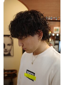 エディ(Edy) メンズ波巻きスパイラルパーママッシュ刈り上げケアパーマ岡山