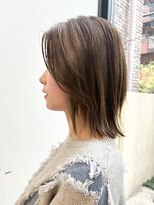 ブクレット(Bouclettes)&nbsp;透明感ショコラブラウン/ミディアム/レイヤーカット