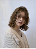 ワンホンレイヤー/ミルクティーブロンド/ダークブルー/東戸塚