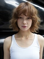 ノラ シブヤ(NORA)&nbsp;小顔ミディアムパーマミディアムデジタルパーマボブパーマ前髪