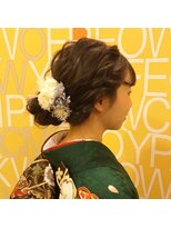 スーパーカット 元町店(SUPER CUT)&nbsp;成人式　セット、着付け、メイク、当店オリジナル髪飾り